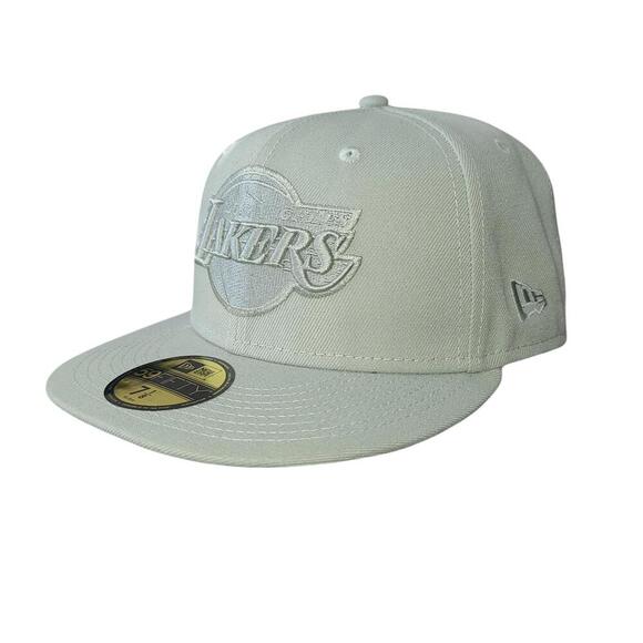 New Era Los Angeles Lakers Cap - Mint Green 59FIFTY Fitted Size 7 1/8 - Picture 2 of 8